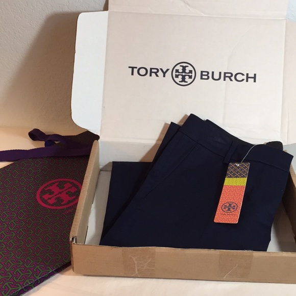 Tory Burch "Kori" pants, dark blue, size 6, NWT - Picture 5 of 5